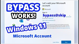 Bypass Skip Microsoft Account in Windows 11 Setup [upl. by Mathre]