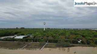 Flug an einem Sonntag im Oktober am Strand von Cavallino beim Union Lido [upl. by Alvera]