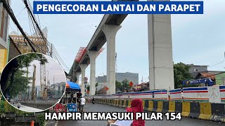 Update Pembangunan Jalur LRT Jakarta Fase 1B VelodromeManggarai Zona 2 8 Desember 2024 [upl. by Dombrowski]