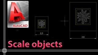 Autocad 2019  Scale objects full tutorial [upl. by Anairb764]