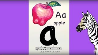 ABC Montessori Sing and Trace with alphabet flashcards [upl. by Bosch870]