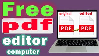 How to edit pdf file in computer free step by step [upl. by Pam]