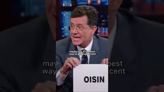 Saoirse Ronan pronouncing Irish names Jo March Stephen Colbert saoirseronan irish stephencolbert [upl. by Clareta]