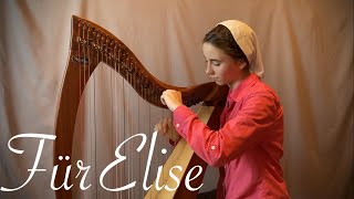 Für Elise peaceful harp music [upl. by Stanway]