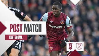 “We Have To Bounce Back Really Quickly”  Fulham 50 West Ham  Kurt Zouma  Post Match Reaction [upl. by Hiroshi]