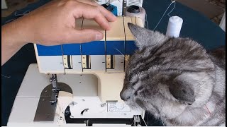 Serger Overlocker Threading  Part 2  Threading [upl. by Bluhm901]