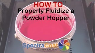 HOW TOPowderCoat Fluidization of a Fluidizing Powder Hopper  PowderBuyThePoundcom [upl. by Kcirdor]