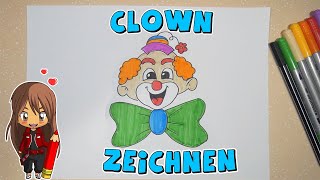 Clown einfach malen für Kinder  ab 8 Jahren  Malen mit Evi  deutsch [upl. by Adhern835]