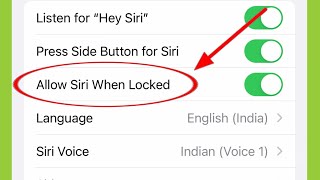 What is Allow Siri When Locked in iPhone [upl. by Ullyot]