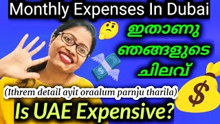 Cost of Living in Dubai  Ithrem cash kayyil venam ivide jeevikan😳💯 malayalam dubai vlog [upl. by Moazami611]