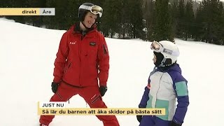 Så lär du barnen åka skidor  Nyhetsmorgon TV4 [upl. by Egamlat421]