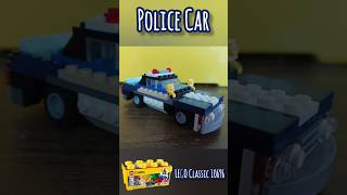 Lets build a LEGO Police Car using only LEGO Classic 10696 [upl. by Nord90]