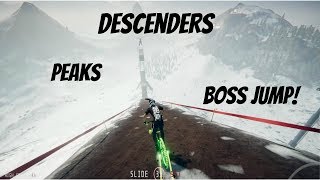 Descenders Peaks Boss Jump Insane Jump [upl. by Esyli656]