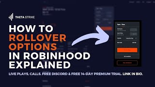 How To Rollover Options In RobinHood  Rollover Strategy [upl. by Selrahc]