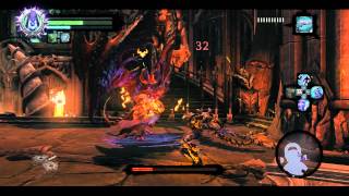 Darksiders 2 Abyssal Armor Equipped  Fast Battle Samael and Absalom  Extra Weapon [upl. by Alison]