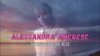 Alessandra Amoroso  Tutte le cose che io so LyricsTesto [upl. by Ikciv28]