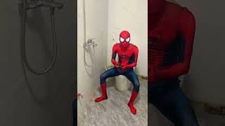 What makes Spiderman so scaredlove funny comedy viralvideo trending shorts video [upl. by Dorena745]