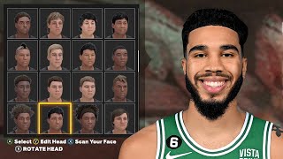 NBA 2K24 JAYSON TATUM FACE CREATION BEST FACE CREATION 2K24 [upl. by Saffian]