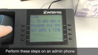 Adjust clock on InterTel Axxess phones [upl. by Stromberg289]