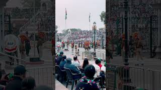 🇮🇳Wagah border retreating ceremony 🇮🇳 indian viralytshorts ytshorts [upl. by Krahmer]