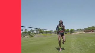 Sprint Training Drills Resistance Running Keia Pinnick [upl. by Erik]