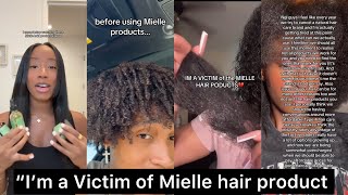 OMG 😱 BW Claim Their Hair are FALLING Out In Clumps Using Mielle Hair Products  videos with proof 2 [upl. by Niala]