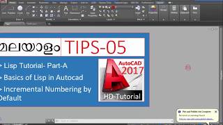 Autocad LISP Tutorial [upl. by Sitruc]