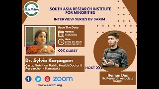 Exclusive Interview with Dr Sylvia Karpagam  Interview Series by SARIM [upl. by Hachmin878]