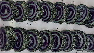 Sapin Sapin Roll in Black Sesame Seedtikoy roll [upl. by Eniarrol812]