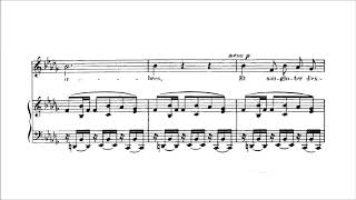 Gabriel Fauré – Clair de lune from 2 songs Op 46 1888 Score [upl. by Dnamra]