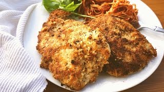 Chicken Cotoletta Italian Style Schnitzel Recipe [upl. by Dnartreb]