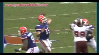 Tim Tebow Slow Motion Quarterback Throwing Mechanics Passing  Gators Jets Broncos Bad NFL [upl. by Bessy]