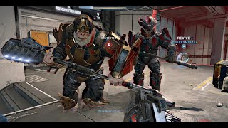 Brawl with Bassus amp his Chieftains  Halo Infinite Firefight KOTH Legendary [upl. by Kcirdaed]