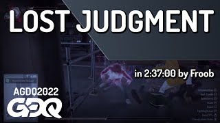 Lost Judgment by Froob in 23700  AGDQ 2022 Online [upl. by Henrion]