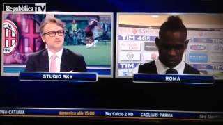 Lite su Sky Balotelli a Marocchi quotNon capisci niente di calcioquot [upl. by Adeuga34]