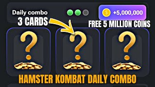 HAMSTER KOMBAT DAILY COMBO CARDS FREE 5 MILLION COINS [upl. by Chil]