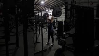 265 lb 120 kg power clean  2 jerks olympicweightlifting power training gym snatch gymlife [upl. by Analahs]