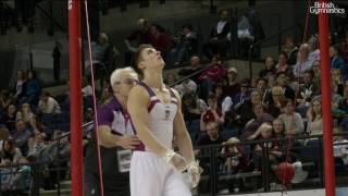 William Trood High Bar Mens Masters 2017 British Gymnastics Championships [upl. by Ovid]