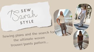 Sewing plans and trouser  pant patterns plus fitting the sew over it Ultimate Trousers [upl. by Ramal]