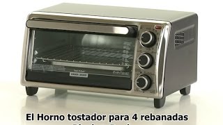 BLACKDECKER™ TO1303SB Horno con tecnología Even Toast [upl. by Yaniv443]