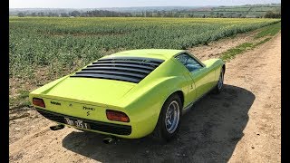 Lamborghini Miura history and drive review Mega sound [upl. by Ocsecnarf]