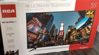 RCA 55” 4K Ultra HD Television UNBOXING  RTU5540C [upl. by Baryram]