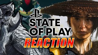 MAX REACTS Sony State Of Play  Monster Hunter Ghost of Yotei amp More [upl. by Esorbma]