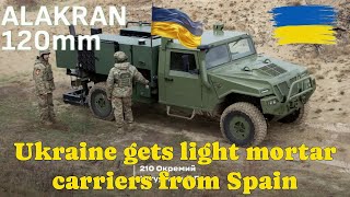 Ukraine gets light mortar carriers from Spain [upl. by Neeka115]