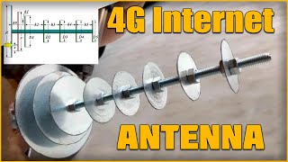 I made a 4G LTE antenna 1800 MHz with my own hands Internet works [upl. by Odnam]