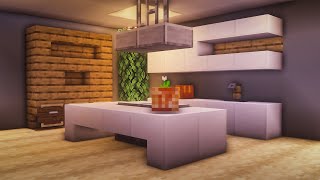 Minecraft How to Build a Modern Working Kitchen [upl. by Odranreb]