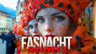 Schwyz Fasnacht 2024  Fasnacht im Hauptort Schwyz🇨🇭 [upl. by Singband860]