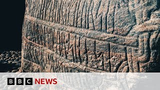 Jelling Stone 3D scans reveal power of a Viking queen  BBC News [upl. by Dosi384]