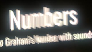 Numbers 0 to Graham’s Number with sounds [upl. by Lorenzana619]