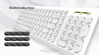 Genius SlimStar Q200 Stylish Multimedia Keyboard [upl. by Anelrad]